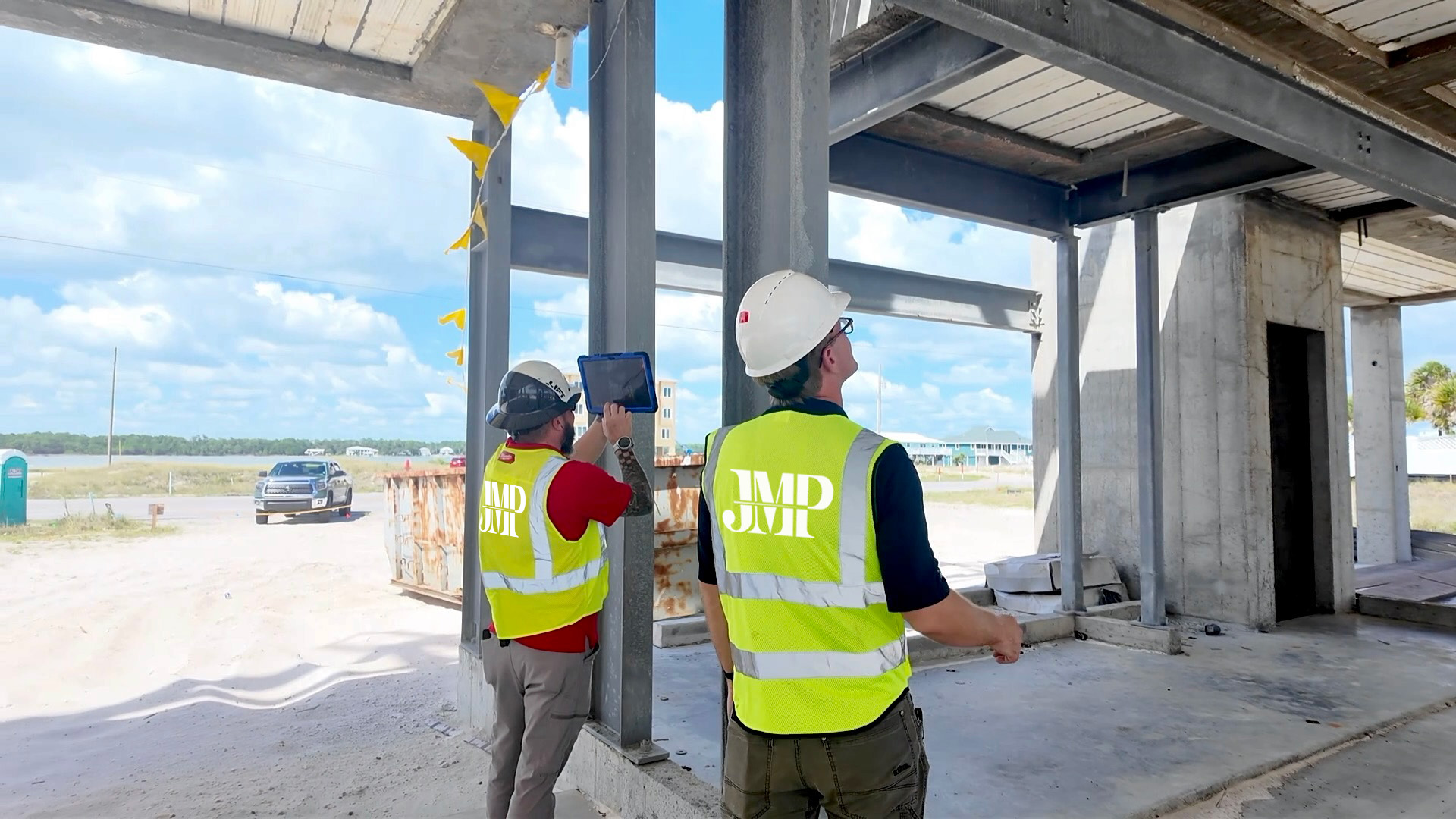 Engineers working on site